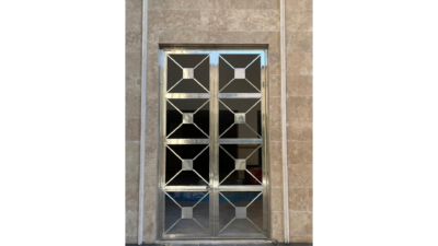 ساخت درب استیل بصورت ثابت و بازشو