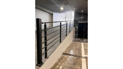 نرده تمام آلومینیوم مشکی